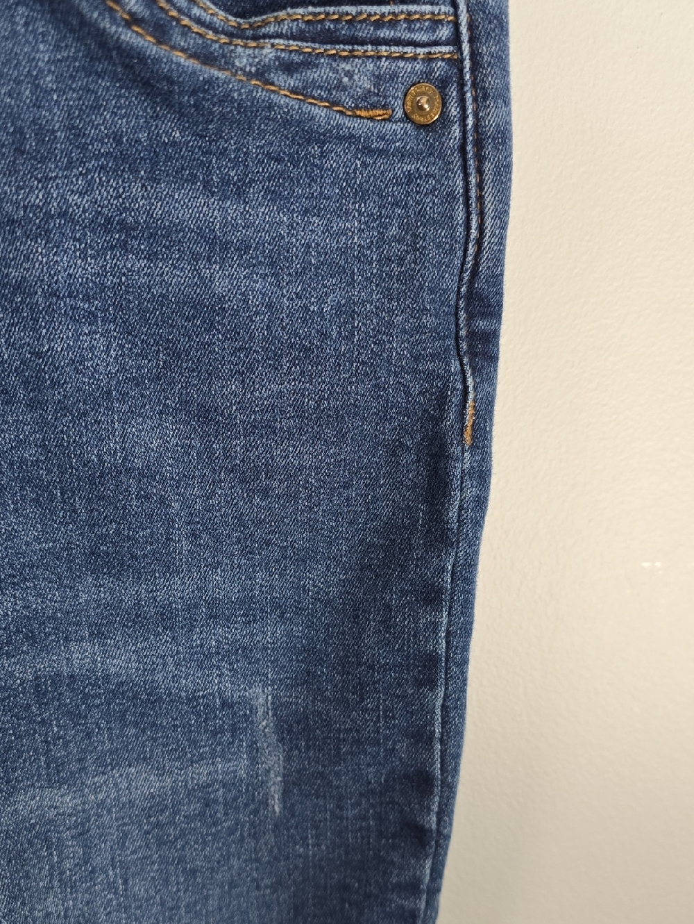 Democracy Jeans Women's Size 4 Blue Distressed Skinny Jeans Raw Cut Frayed Hem - Picture 8 of 16